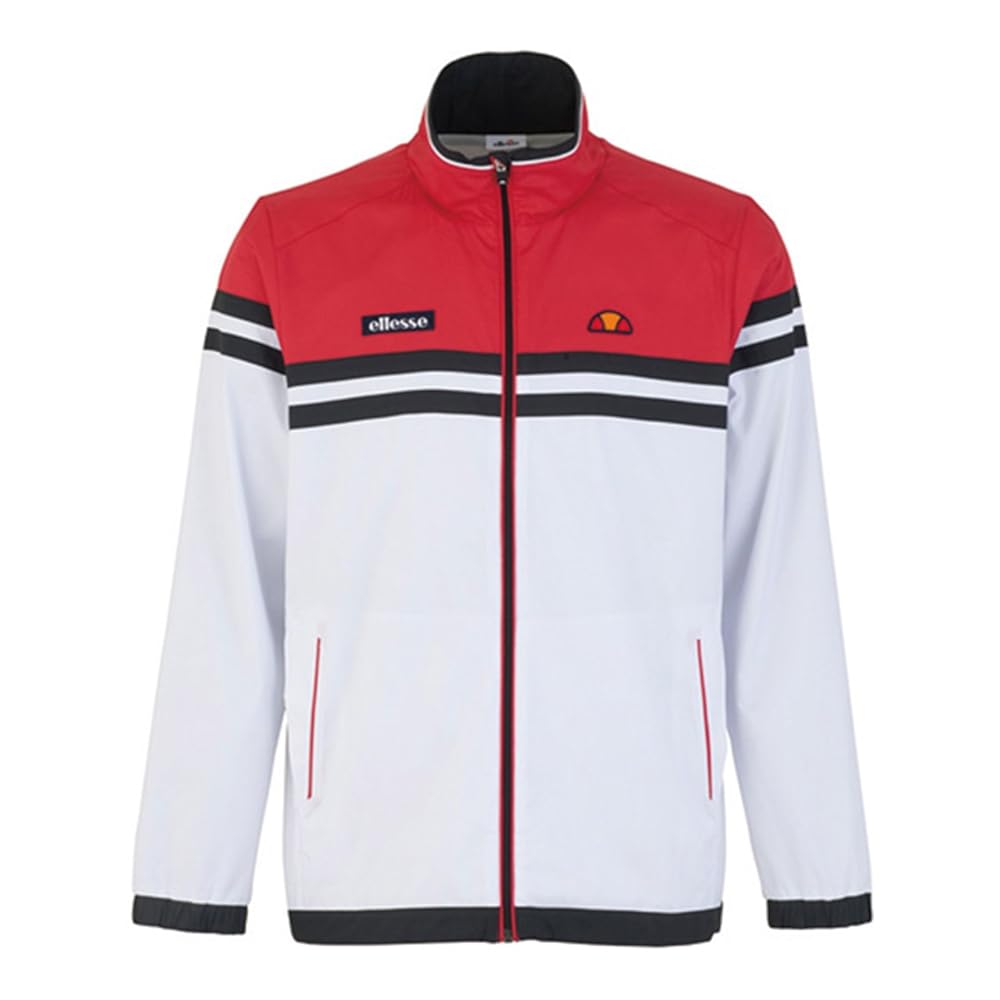 ellesse ジャンプスーツ M グレー/ピンクオレンジ Amazon | [エレッセ] テニス ジャケット ETS56311 メンズ レッド